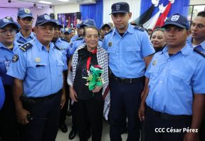 Heroína palestina Leila Khaled de visita en Nicaragua