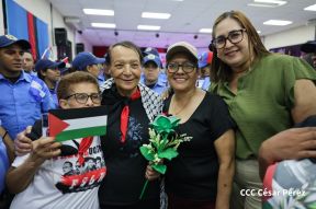 Heroína palestina Leila Khaled de visita en Nicaragua