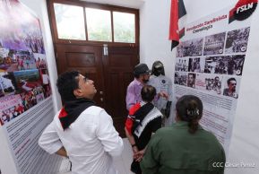 Heroína palestina Leila Khaled de visita en Nicaragua