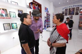 Heroína palestina Leila Khaled de visita en Nicaragua