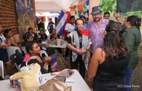 Heroína palestina Leila Khaled de visita en Nicaragua