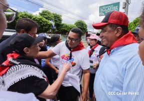 Heroína palestina Leila Khaled de visita en Nicaragua