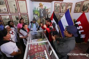 Heroína palestina Leila Khaled de visita en Nicaragua