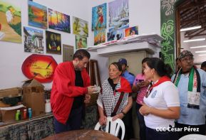 Heroína palestina Leila Khaled de visita en Nicaragua