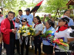 Heroína palestina Leila Khaled de visita en Nicaragua