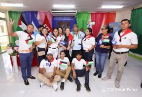 Heroína palestina Leila Khaled de visita en Nicaragua