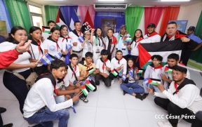 Heroína palestina Leila Khaled de visita en Nicaragua