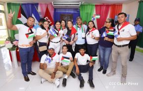 Heroína palestina Leila Khaled de visita en Nicaragua