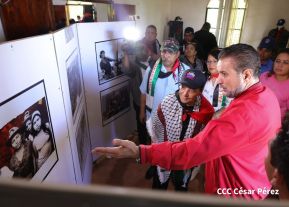 Heroína palestina Leila Khaled de visita en Nicaragua