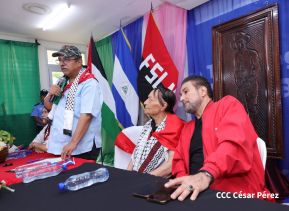 Heroína palestina Leila Khaled de visita en Nicaragua