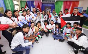 Heroína palestina Leila Khaled de visita en Nicaragua