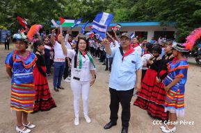 Heroína palestina Leila Khaled de visita en Nicaragua