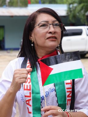 Heroína palestina Leila Khaled de visita en Nicaragua