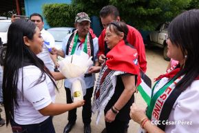 Heroína palestina Leila Khaled de visita en Nicaragua