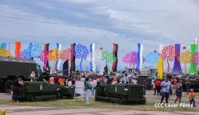 Exposición Estática del Ejército de Nicaragua en saludo al 45 aniversario de fundación