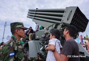 Exposición Estática del Ejército de Nicaragua en saludo al 45 aniversario de fundación