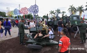 Exposición Estática del Ejército de Nicaragua en saludo al 45 aniversario de fundación