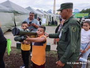 Exposición Estática del Ejército de Nicaragua en saludo al 45 aniversario de fundación