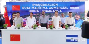 Nicaragua y China inauguran ruta comercial marítima directa