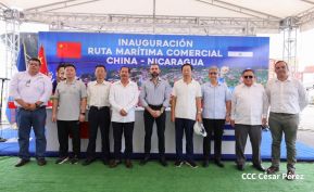 Nicaragua y China inauguran ruta comercial marítima directa