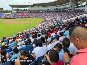 Séptimo juego de la semifinal del Campeonato Germán Pomares entre Los Dantos y Toros de Chontales
