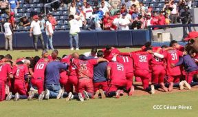 Séptimo juego de la semifinal del Campeonato Germán Pomares entre Los Dantos y Toros de Chontales