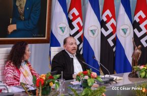 Comandante Daniel y Compañera Rosario en la XI Cumbre Extraordinaria de Jefes de Estado del ALBA-TCP