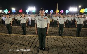 Acto en conmemoración del 45 aniversario de fundación del Ejército de Nicaragua