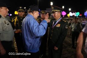 Acto en conmemoración del 45 aniversario de fundación del Ejército de Nicaragua