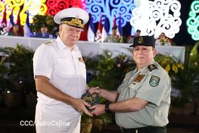 Acto en conmemoración del 45 aniversario de fundación del Ejército de Nicaragua