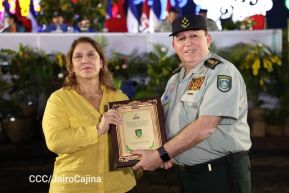 Acto en conmemoración del 45 aniversario de fundación del Ejército de Nicaragua