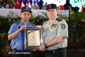 Acto en conmemoración del 45 aniversario de fundación del Ejército de Nicaragua