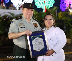 Acto en conmemoración del 45 aniversario de fundación del Ejército de Nicaragua
