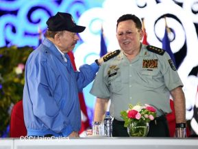 Acto en conmemoración del 45 aniversario de fundación del Ejército de Nicaragua