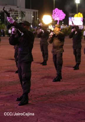 Acto en conmemoración del 45 aniversario de fundación del Ejército de Nicaragua