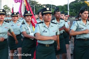 Acto en conmemoración del 45 aniversario de fundación del Ejército de Nicaragua