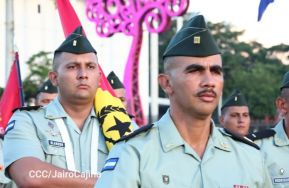 Acto en conmemoración del 45 aniversario de fundación del Ejército de Nicaragua