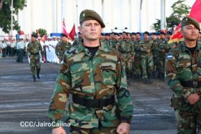 Acto en conmemoración del 45 aniversario de fundación del Ejército de Nicaragua