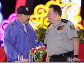 Acto en conmemoración del 45 aniversario de fundación del Ejército de Nicaragua