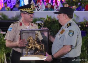 Acto en conmemoración del 45 aniversario de fundación del Ejército de Nicaragua
