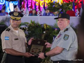 Acto en conmemoración del 45 aniversario de fundación del Ejército de Nicaragua