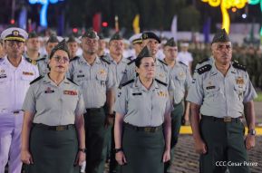 Acto en conmemoración del 45 aniversario de fundación del Ejército de Nicaragua