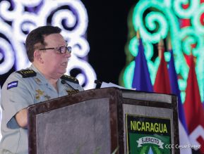 Acto en conmemoración del 45 aniversario de fundación del Ejército de Nicaragua