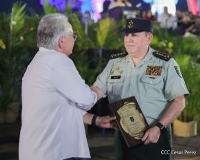 Acto en conmemoración del 45 aniversario de fundación del Ejército de Nicaragua