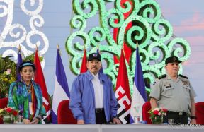 Acto en conmemoración del 45 aniversario de fundación del Ejército de Nicaragua