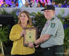 Acto en conmemoración del 45 aniversario de fundación del Ejército de Nicaragua