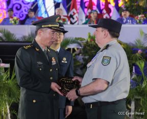 Acto en conmemoración del 45 aniversario de fundación del Ejército de Nicaragua