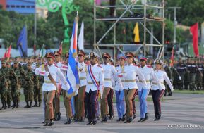 Acto en conmemoración del 45 aniversario de fundación del Ejército de Nicaragua