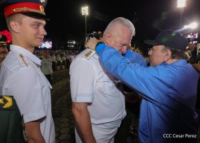 Acto en conmemoración del 45 aniversario de fundación del Ejército de Nicaragua