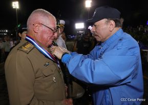 Acto en conmemoración del 45 aniversario de fundación del Ejército de Nicaragua